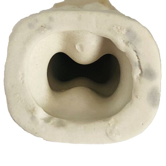 Vintage Ceramic Figurine Boy Carrying Woods Porcelain  Figure Blue & White - Picture 8 of 8